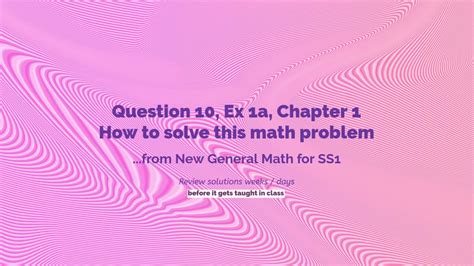 Sch Ool Solutions Secondary Mathematics PDF