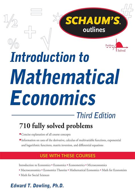 Schaum's Easy Outline of Introduction to Mathematical Economics Kindle Editon