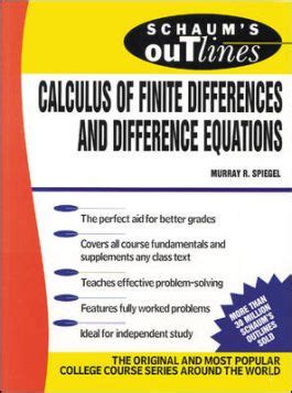 Schaum's Outline of Calculus of Finite Differences and Diff Reader