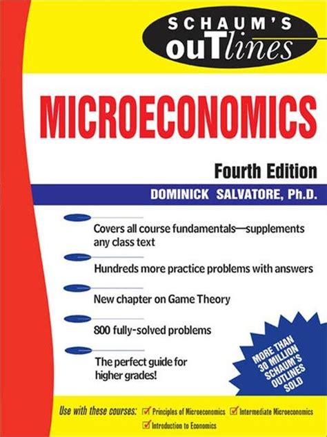 Schaum's Outline of Microeconomics 4th Edition Reader