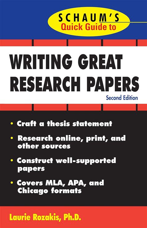Schaum's Quick Guide to Writing Great Research Papers Doc