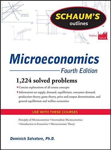 Schaum s Outline of Microeconomics text only 4th Fourth edition by D Salvatore Kindle Editon