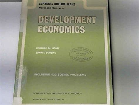 Schaum s Outline of Theory and Problems of Development Economics Schaum s Outline Series Epub