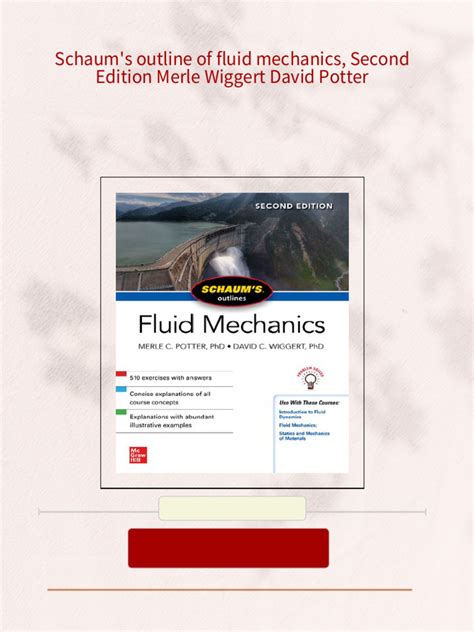 Schaum.s.outline.of.fluid.dynamics Ebook Kindle Editon