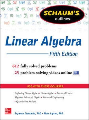 Schaums Linear Algebra Solutions Epub