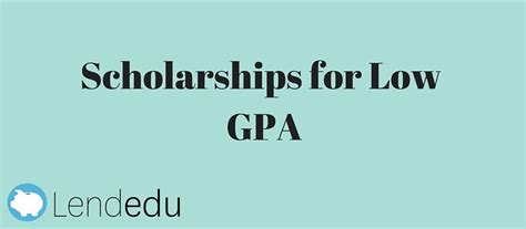 Scholarships for Low GPA: A Hopeful Guide to Financial Aid