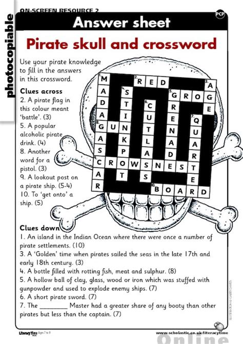 Scholastic Crossword Answers Kindle Editon