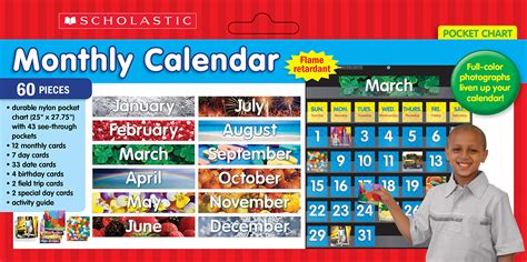 Scholastic Monthly Calendar Pocket Chart