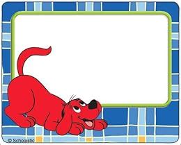 Scholastic Name Tags Clifford the Big Red Dog Reader