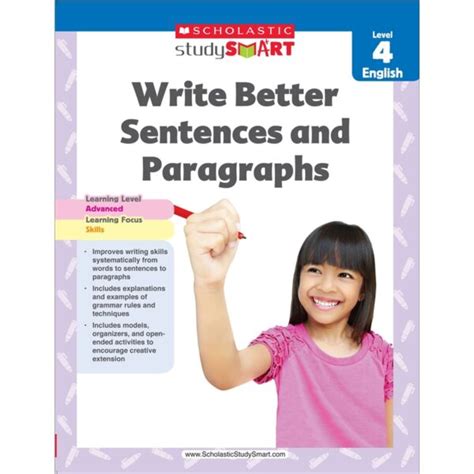 Scholastic Study Smart Write Better Sentences and Paragraphs Grade 4 Reader