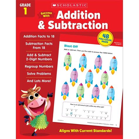 Scholastic Success With Addition and Subtraction Workbook Grade 1 Doc