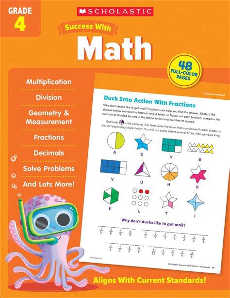 Scholastic Success With Math Workbook Grade 4 Scholastic Success with Workbooks Math Doc