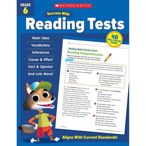 Scholastic Success With Reading Tests Grade 6 Scholastic Success with Workbooks Tests Reading Kindle Editon