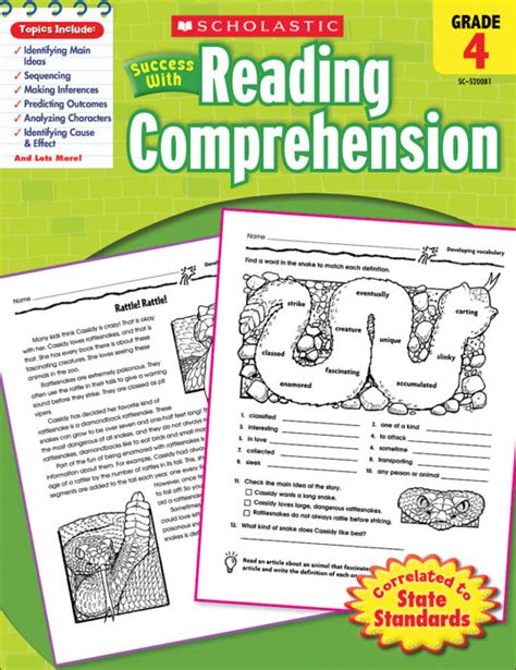 Scholastic Success with Reading Comprehension Grade 4 Kindle Editon