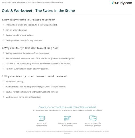 Scholastic Sword And The Stone Quiz Answers Kindle Editon