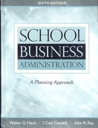 School Business Administration A Planning Approach PDF