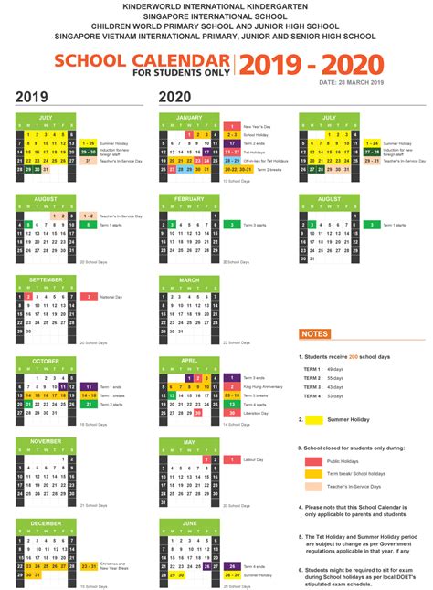 School Term 2020: A Comprehensive Guide for Singaporean Students