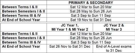 School Term 2022 Singapore: A Comprehensive Guide to the Academic Year