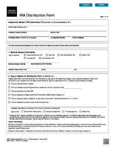 Schwab IRA Distribution Form: A Comprehensive Guide