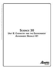 Science 20 Assignment Booklet B1 Answer Key Kindle Editon