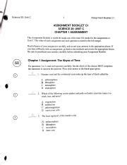 Science 20 Assignment Booklet C1 Answers Reader