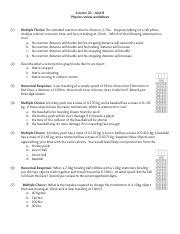 Science 20 Unit B Answer Key PDF