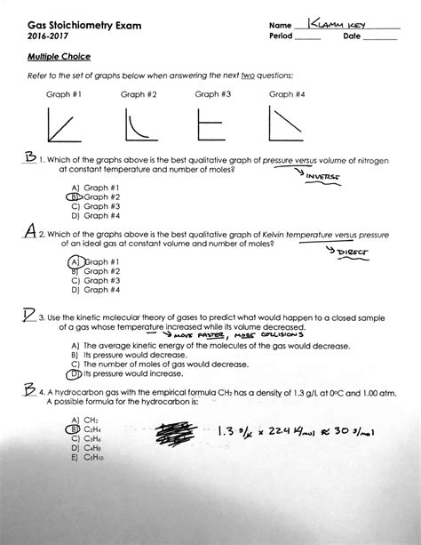 Science Chemistry Gases Answer Key Reader