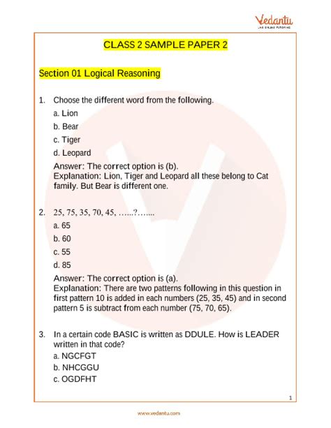 Science Olympiad Questions Answers Class 2 Reader