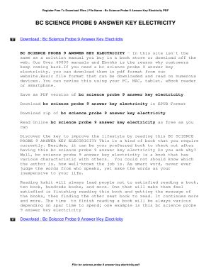 Science Probe 9 Answers PDF