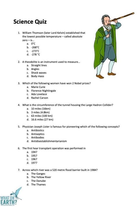 Science Quiz Questions And Answers Doc