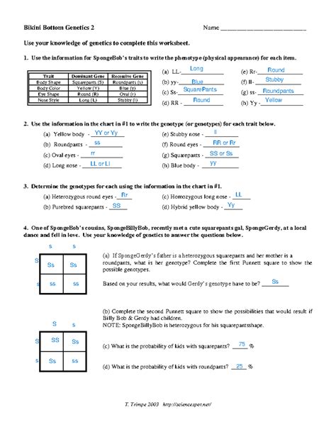 Science Spot Answers T Trimpe 2003 Genetics Epub