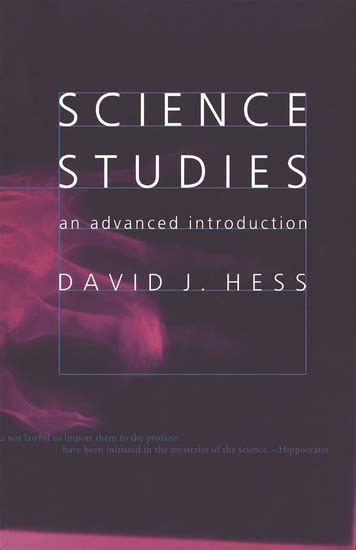 Science Studies: An Advanced Introduction Reader