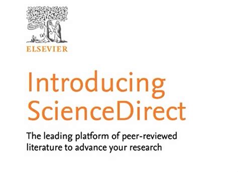 ScienceDirect: