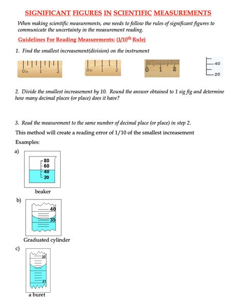 Scientific Measurement Answers Test Doc