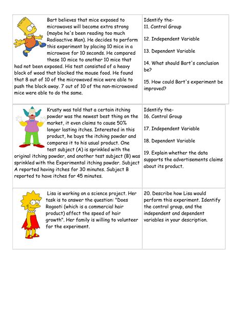 Scientific Method Simpsons Worksheet Answers Kindle Editon