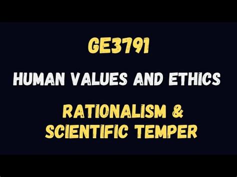 Scientific Temper and Human Values Epub