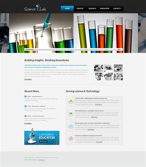 Scientific Website Template
