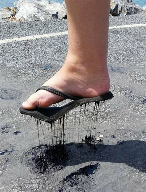 Scorching Soles: The Peril of Shoes Melting on Hot Roads