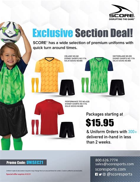 Score Sports Soccer Catalog