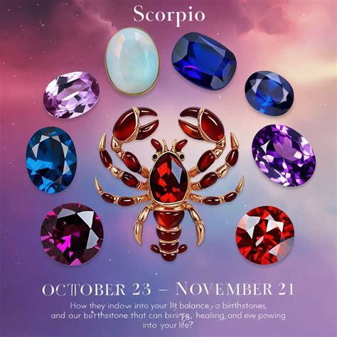 Scorpio Birthstone: Unveil the Mystique and Extraordinary Powers