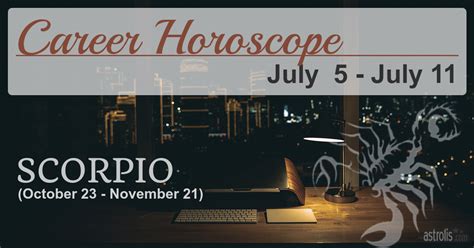 Scorpio Career Horoscope This Week