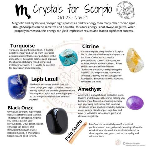 Scorpio Crystal: A Profound Connection to the Astrological Realm