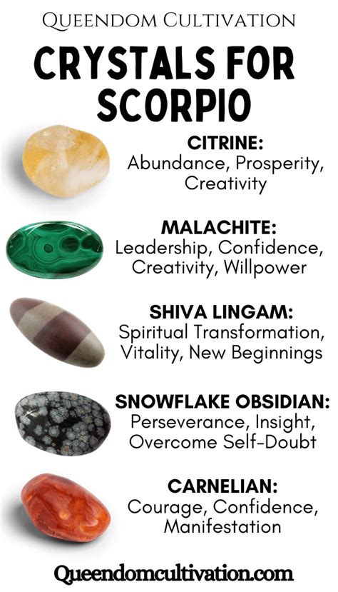 Scorpio Crystal Properties