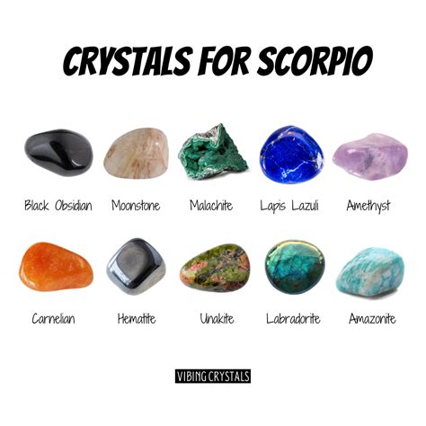 Scorpio Crystals: A Mystical Connection to the Heavens