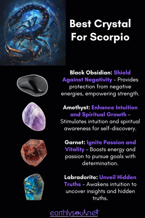 Scorpio Crystals: The Essence of Transformation and Power