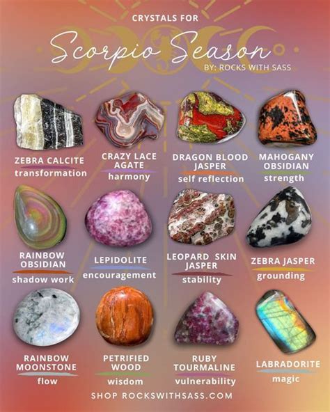 Scorpio Crystals and Stones: Embracing the Power and Mystery