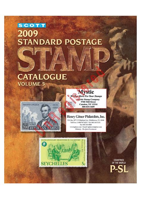 Scott.2009.Standard.Postage.Stamp.Catalogue Ebook Kindle Editon