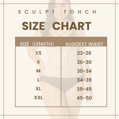 Sculpt Touch Size Chart