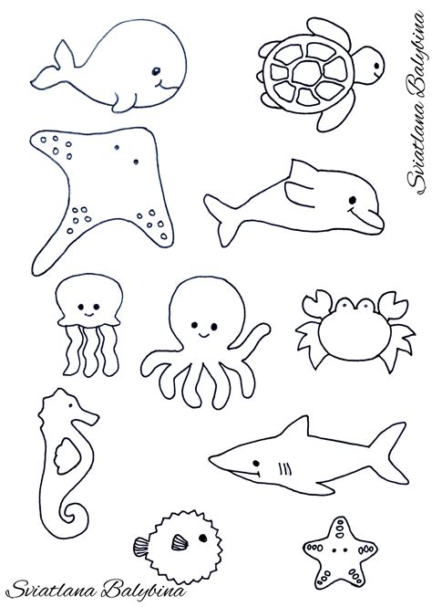 Sea Animals Pictures Printable