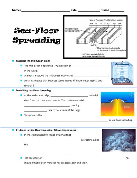 Sea Floor Spreading Pearson Education Answer Key Doc